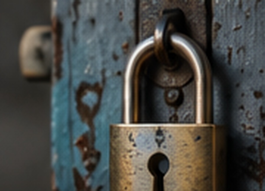 Padlock representing security engineering